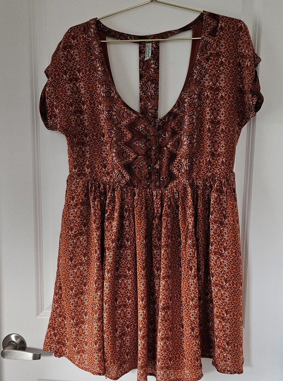 Free People Sundown Babydoll Dress Size S